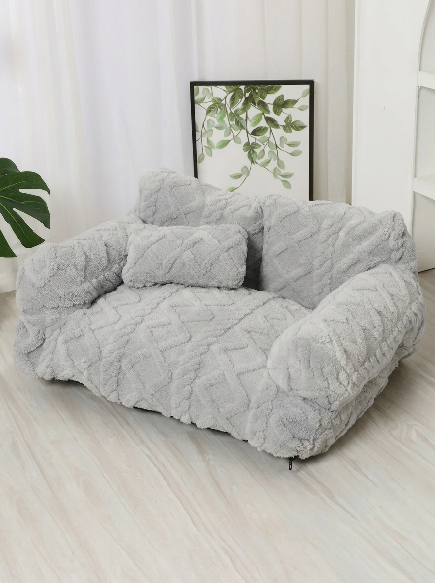 PawRelax™ Plush Bed 🐾  Soft, Secure & Anxiety-Reducing